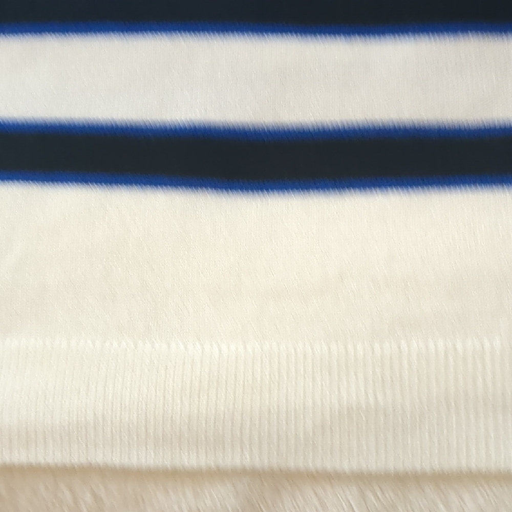 Lane Bryant White and Blue Boxy Short Sleeve Sweater Size 16 - Picture 5 of 5